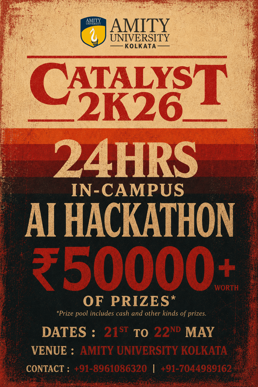 24 Hour AI Hackathon poster